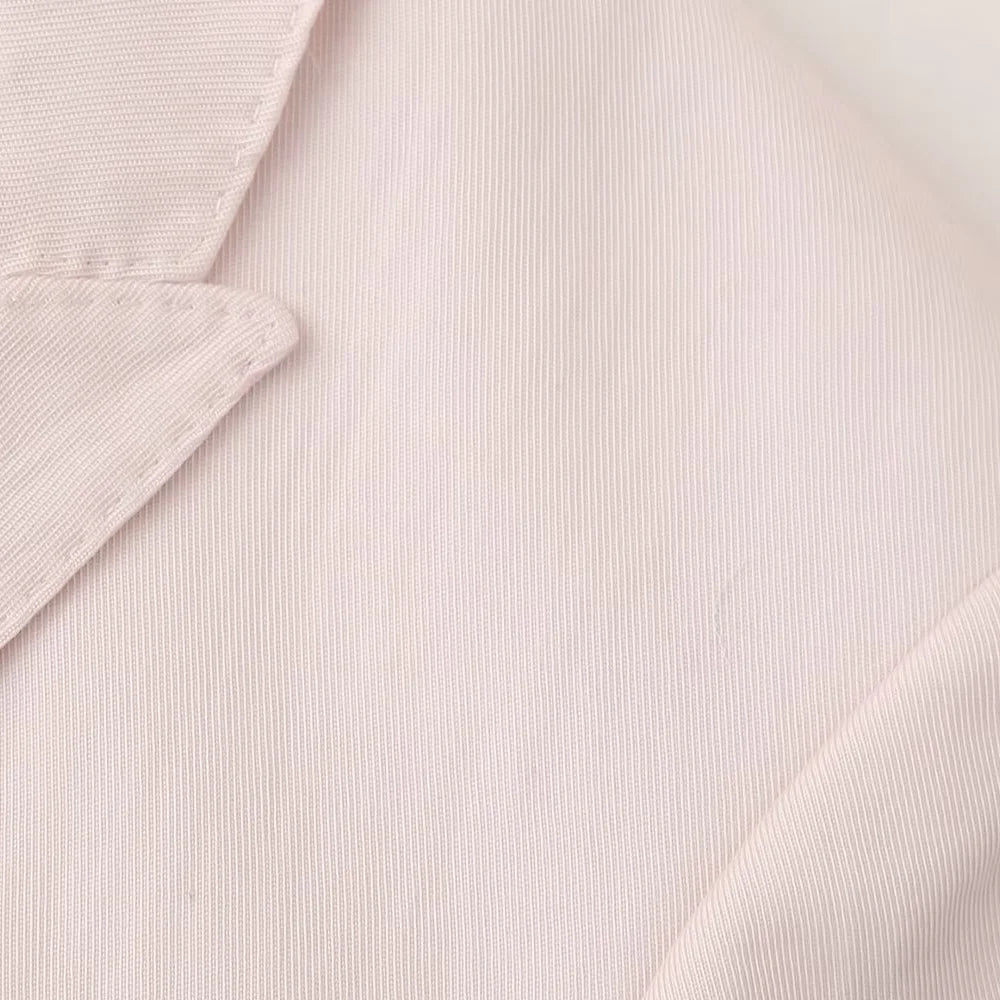 Pink Draping Casual Double Breasted Women's Commuter Suit Coat with Straight Leg Pants