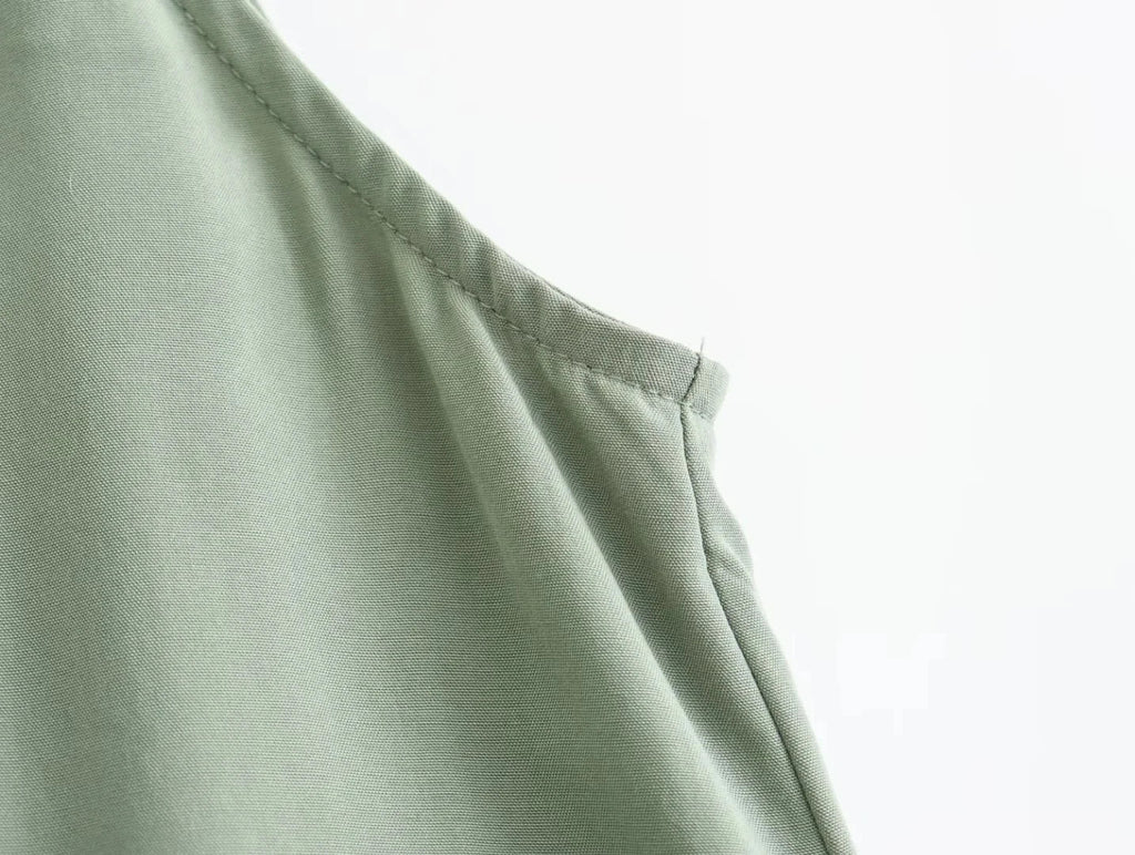 Backless Slip Midi Dress For Summer Beach In Black