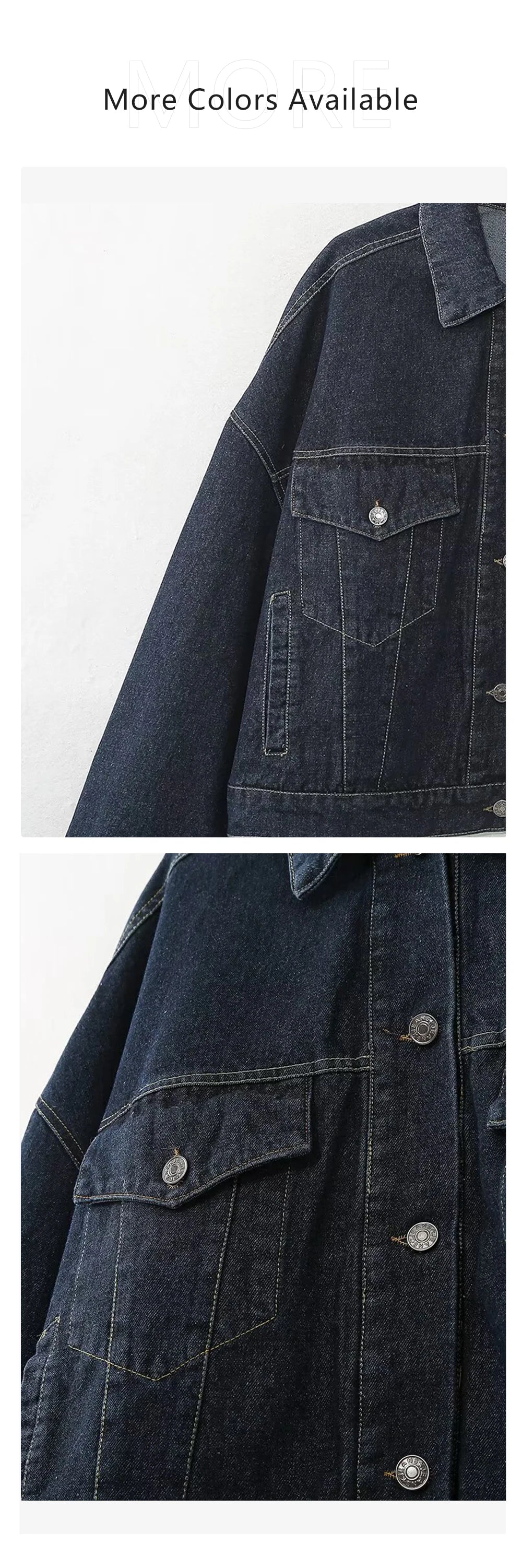 Women's Denim Jacket and Wide Leg Pants Set Stylish Spring Outfit