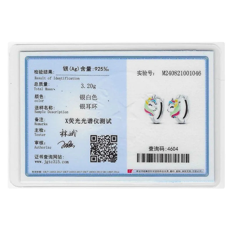 Colorful Butterfly Bee Ladybug Rainbow Flower Earrings in 925 Sterling Silver for Women Fashion Jewelry Gifts