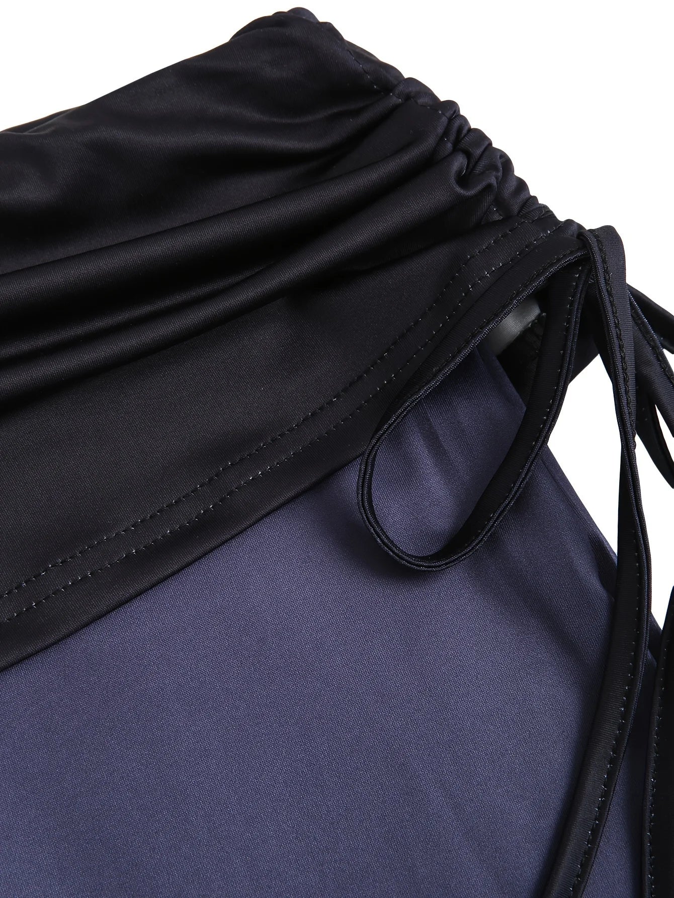 Butterfly Lace Cross Vest and Drawstring Wide-Leg Trousers Two-Piece Suit