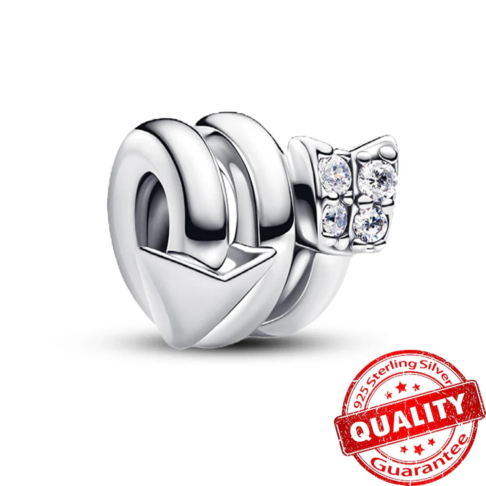 925 Sterling Silver Coral Seahorse and Lotus Fish Pendant for DIY Bracelet and Necklace Crafting