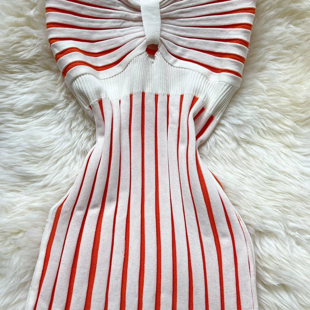 Y2K Bodycon Mini Dress With Straps High Waist Party Look