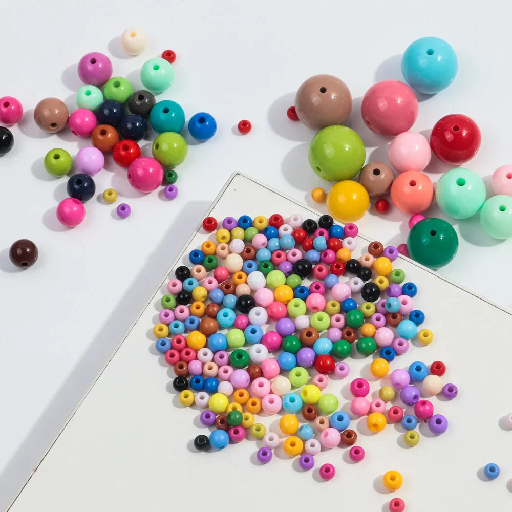 Red Coral Stone Beads 6mm 8mm 10mm Round Loose Spacer Beads for Jewelry Making DIY Necklaces Bracelets Charms