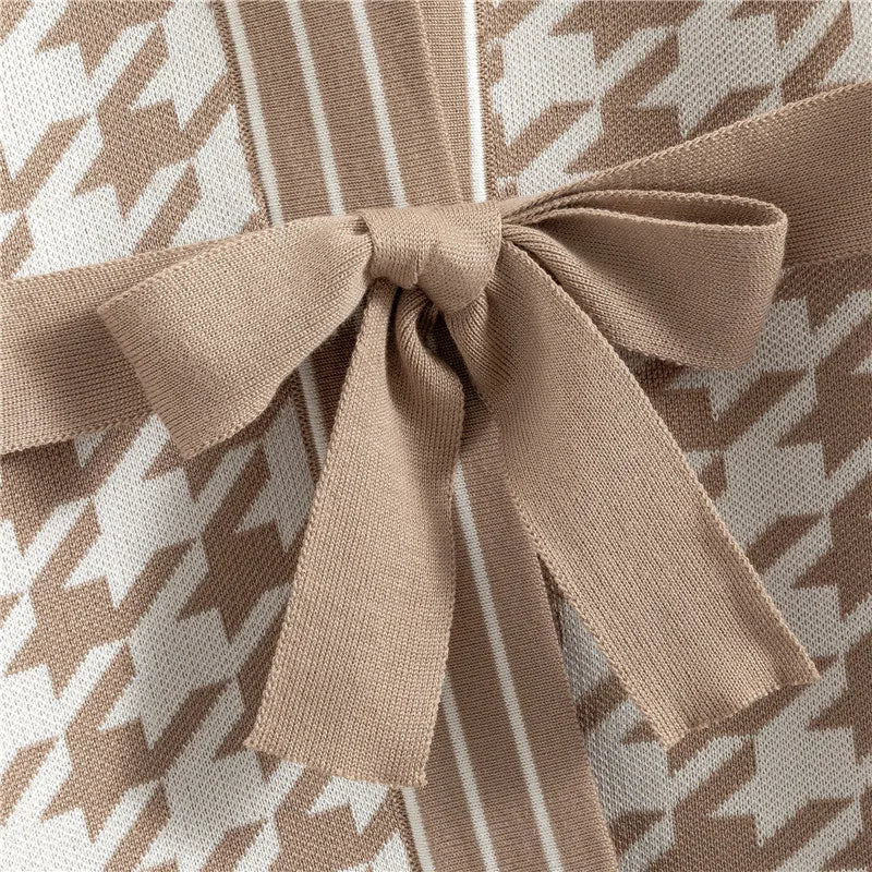 Cozy Winter Two-Piece Knitted Cardigan and Wide Leg Pant Set for Women Loose Fit Sweater Tracksuit