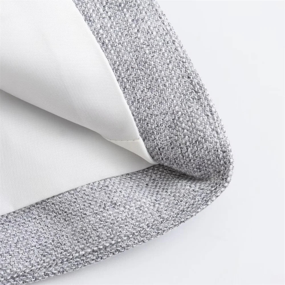 Womens Double Breasted Blazer And Trousers Two Piece Set