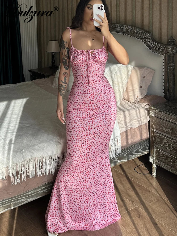 Elegant Women Evening Dress Bodycon Long Gown Summer