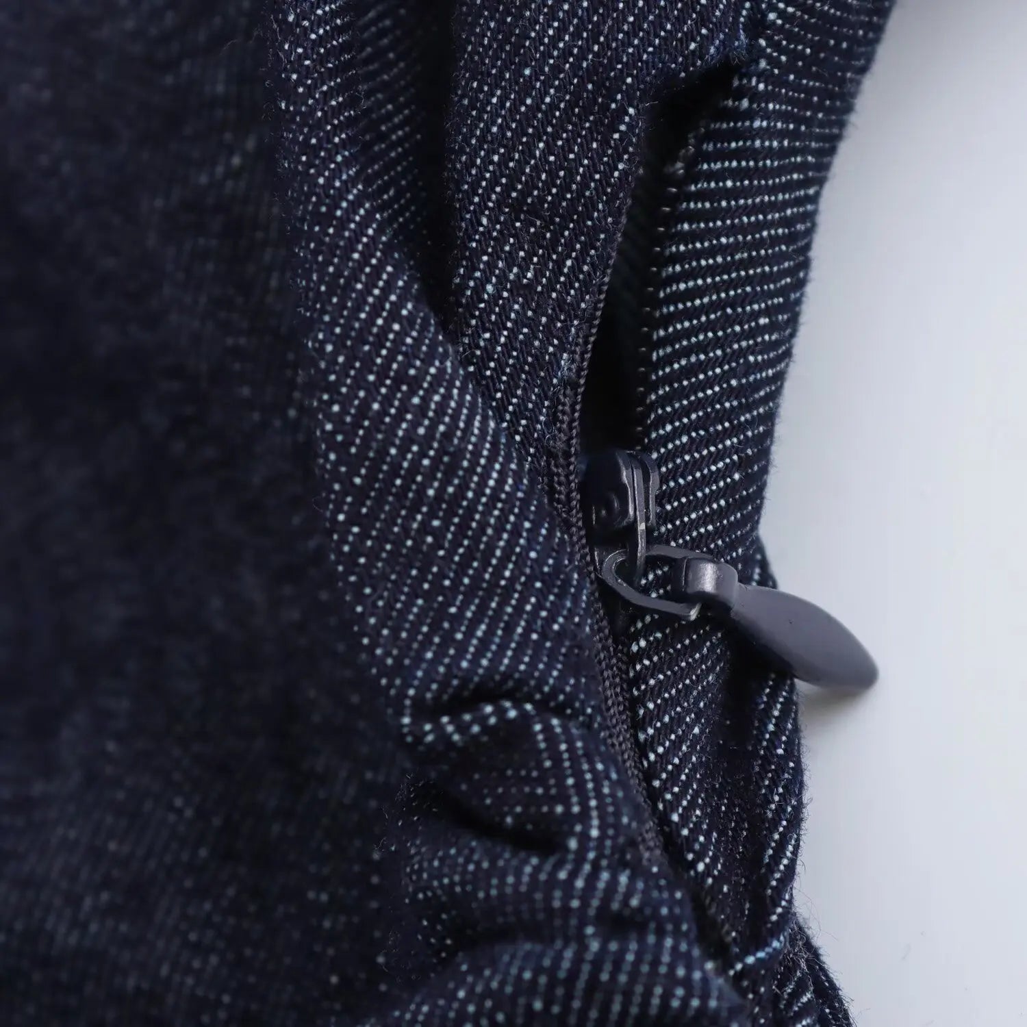 Denim Collared Short Sleeve Dress With Slimming Silhouette