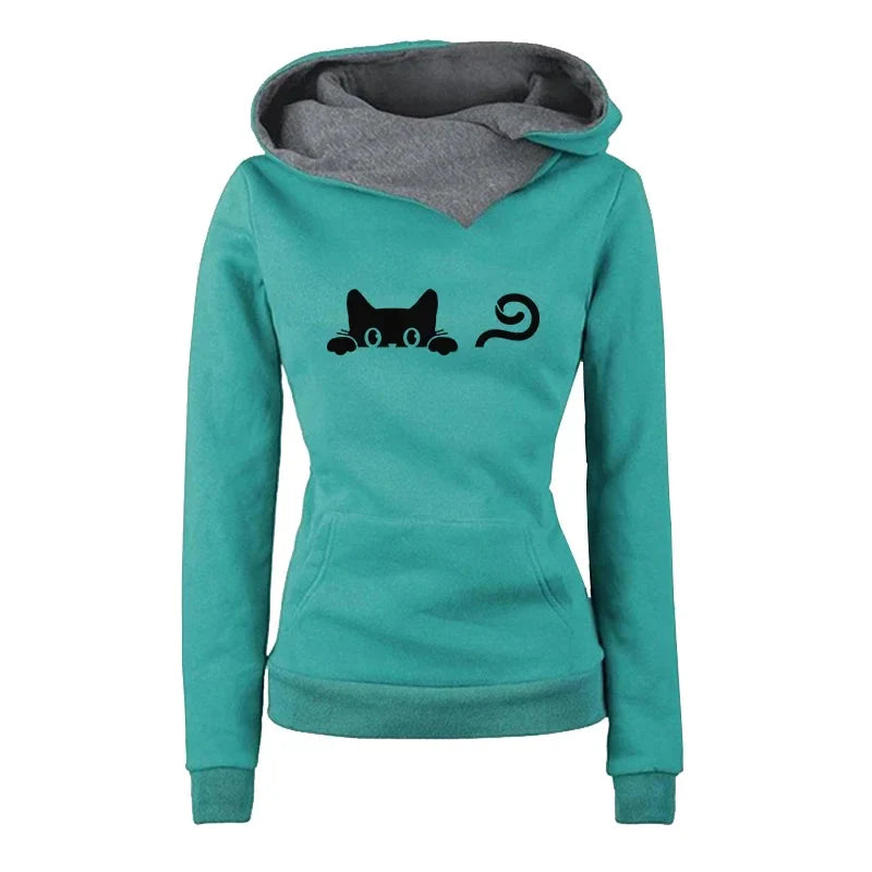 Casual Women's Tracksuit Set with Hoodies and Long Sleeves for Comfortable Outdoor Jogging and Daily Sports Activities