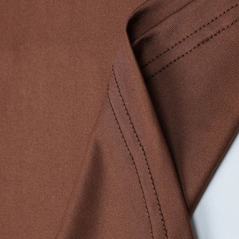 Womens Maxi Dress Autumn Turtleneck Button Long Sleeve