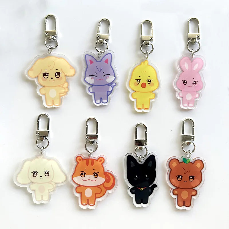 10CM Cute Plush Doll Keychain Pendant for Fans Accessories