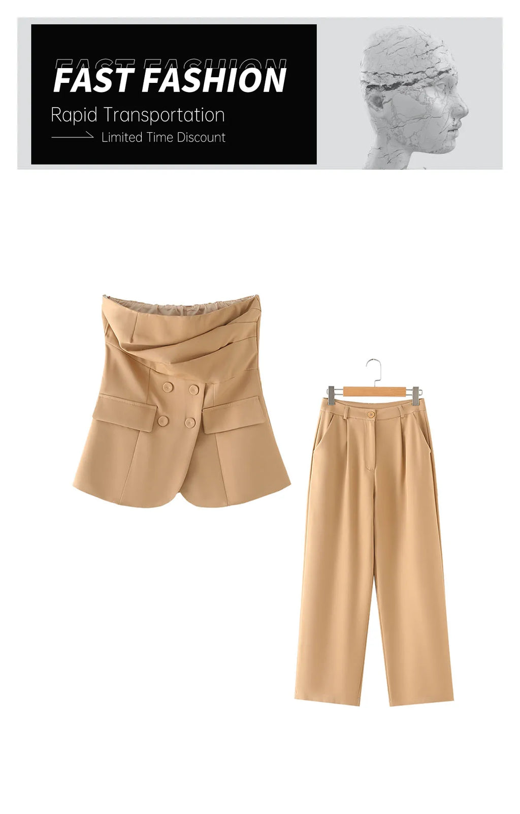 Versatile Slimming Casual Bra and Pants Set for Women - Trendy Spring and Summer Fashion