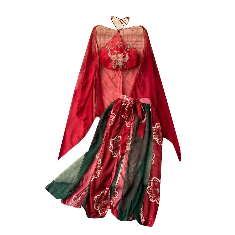 Women Sexy Asian Cosplay Costume Set Featuring Sheer Cheongsam Midi Dress Geisha Kimono Hanfu Jumpsuit Role Play Lingerie