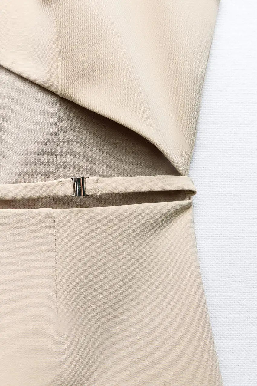 Backless Cutout Mini Dress For Women Sleeveless Style