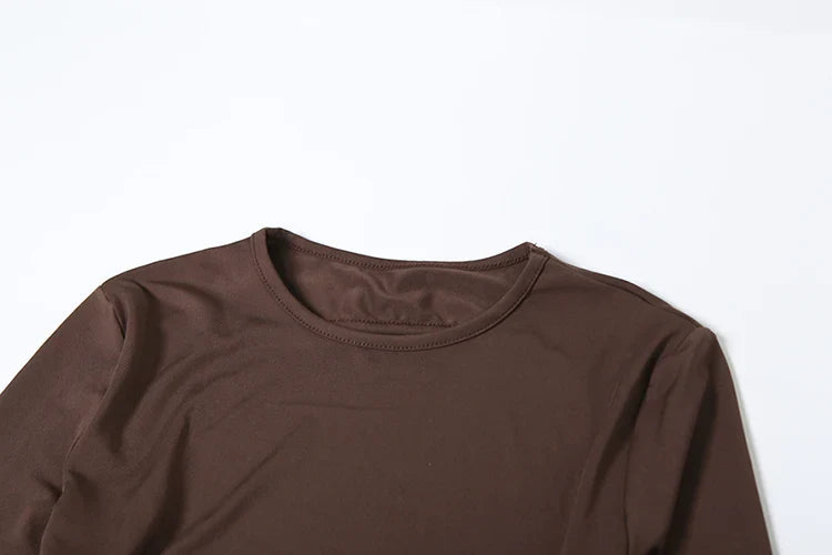 Junior Girls Slim Fit Ankle-Length High Street Jumpsuit Solid Color O-Neck Backless Fashion Romper