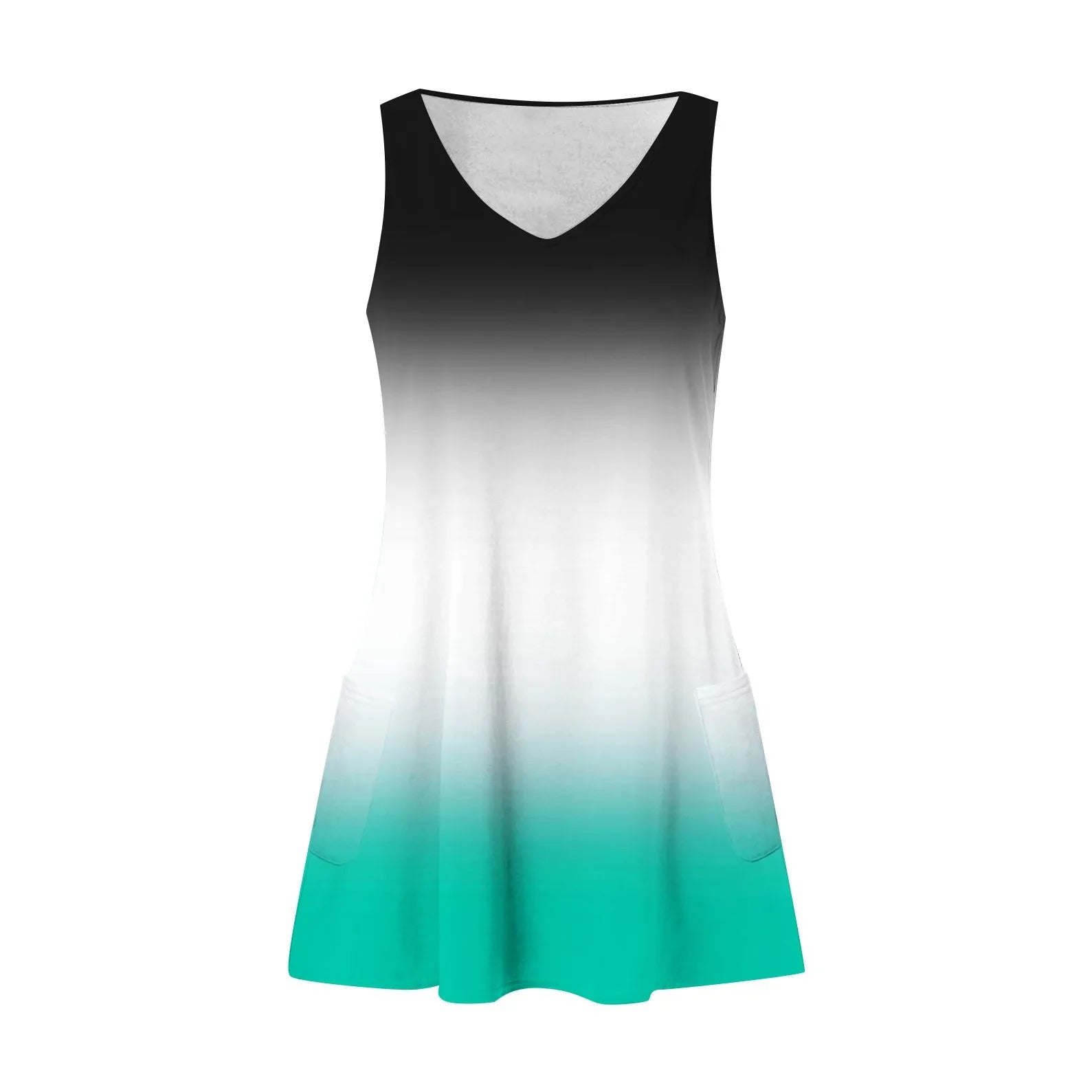 Boho Floral Sundress With Pockets For Women Tank Dress