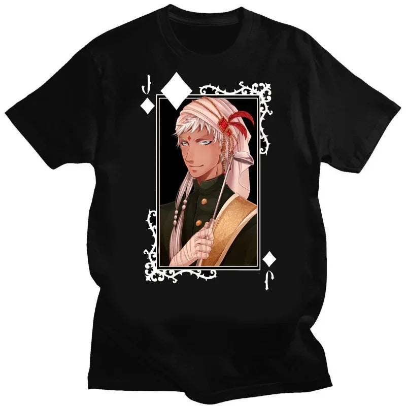 Black Butler Sebastian Graphic T-Shirt for Otaku Cotton Anime Streetwear Tee Kuroshitsuji Design
