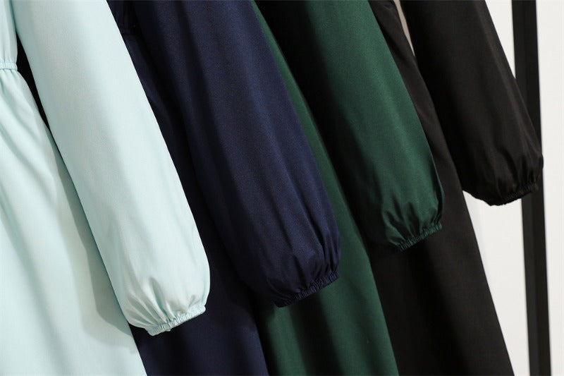 Bohemian Floral Maxi Dress High Waist Chiffon Long Sleeves