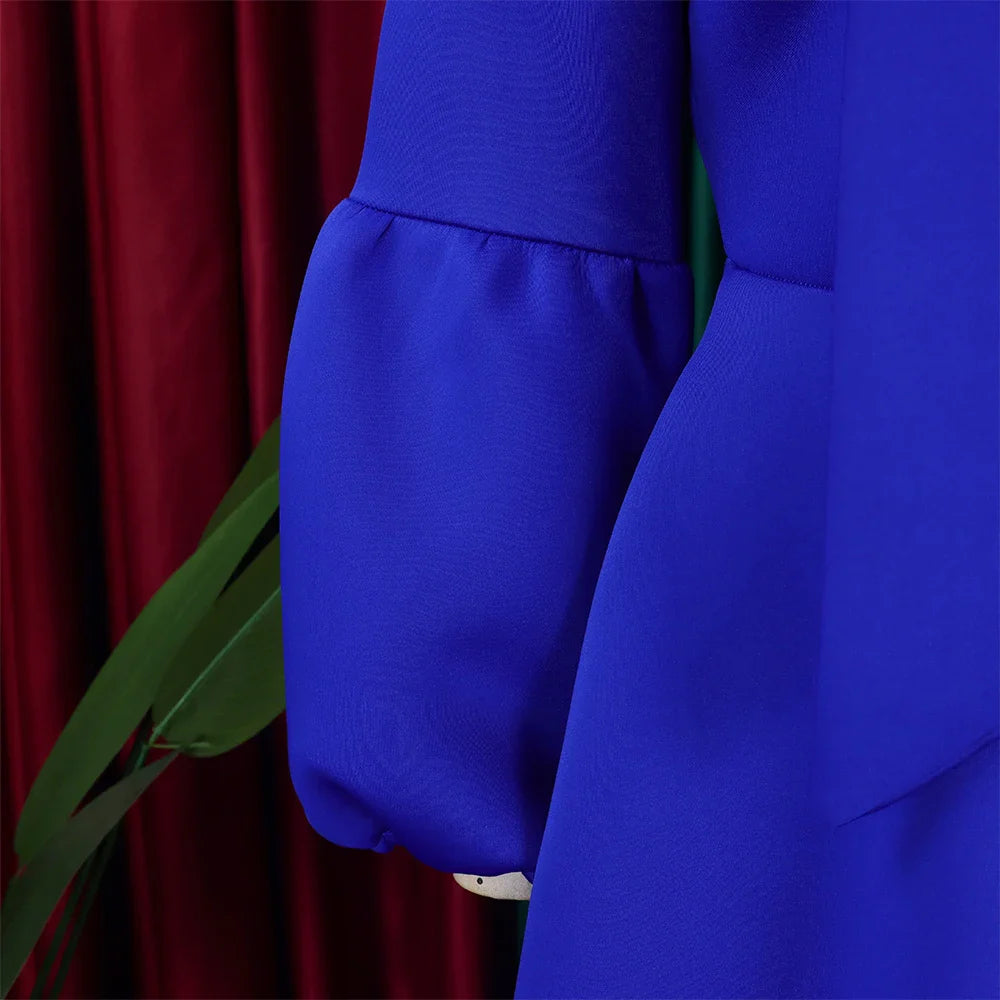 Elegant A Line Midi Dress With Bow Collar For Party