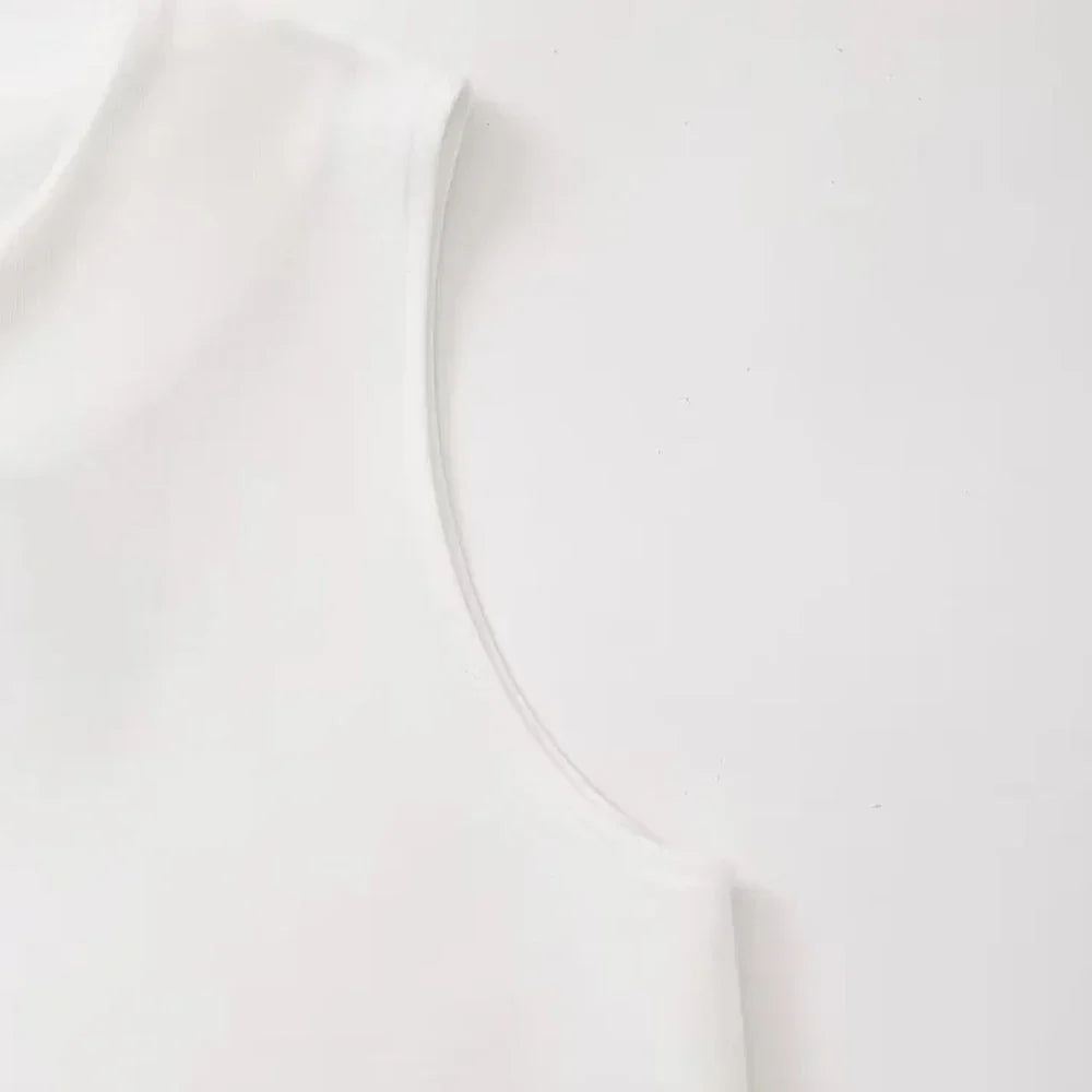 Women Casual Two Piece Set with Sleeveless Tank Top and Wide Leg Pants