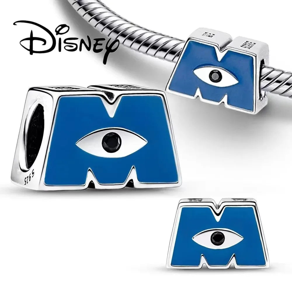 Disney Stitch Minnie Mouse Dangle Charms for Pandora Bracelets Silver Jewelry Making