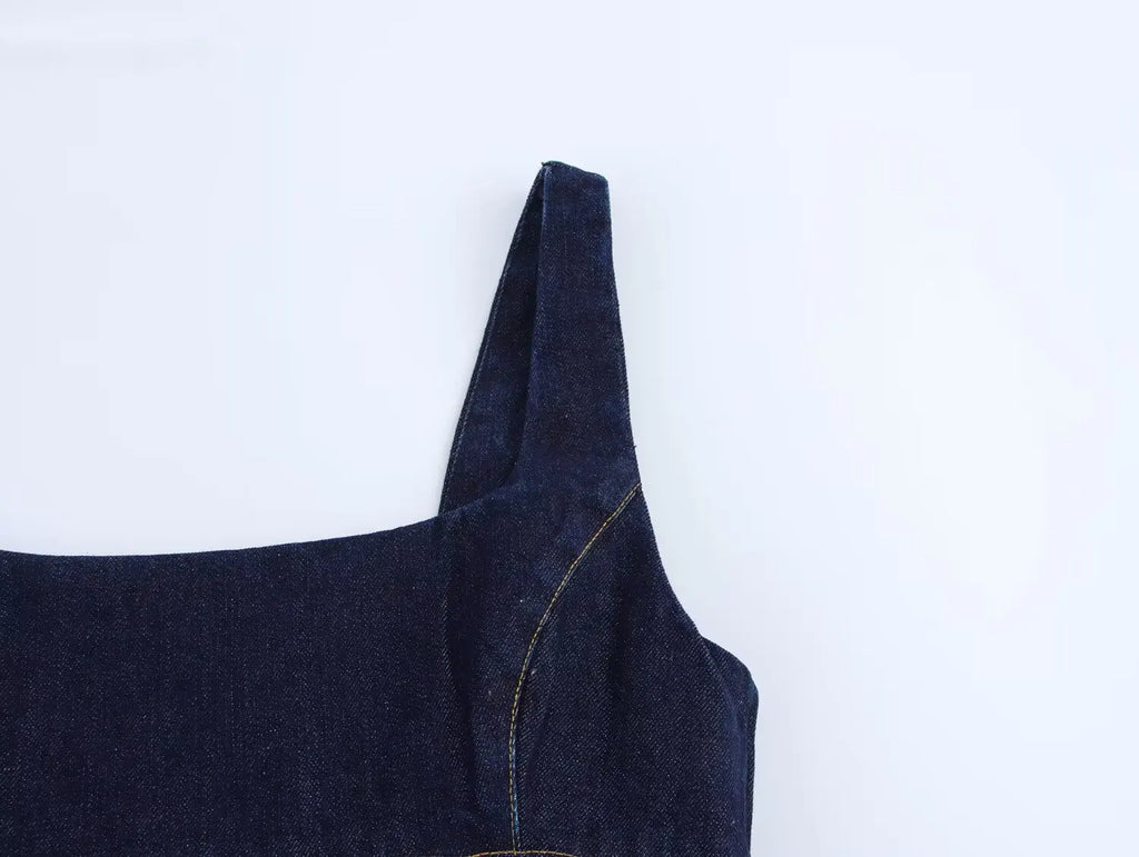 Sexy Mini Denim Dress For Women Party Evening Wear