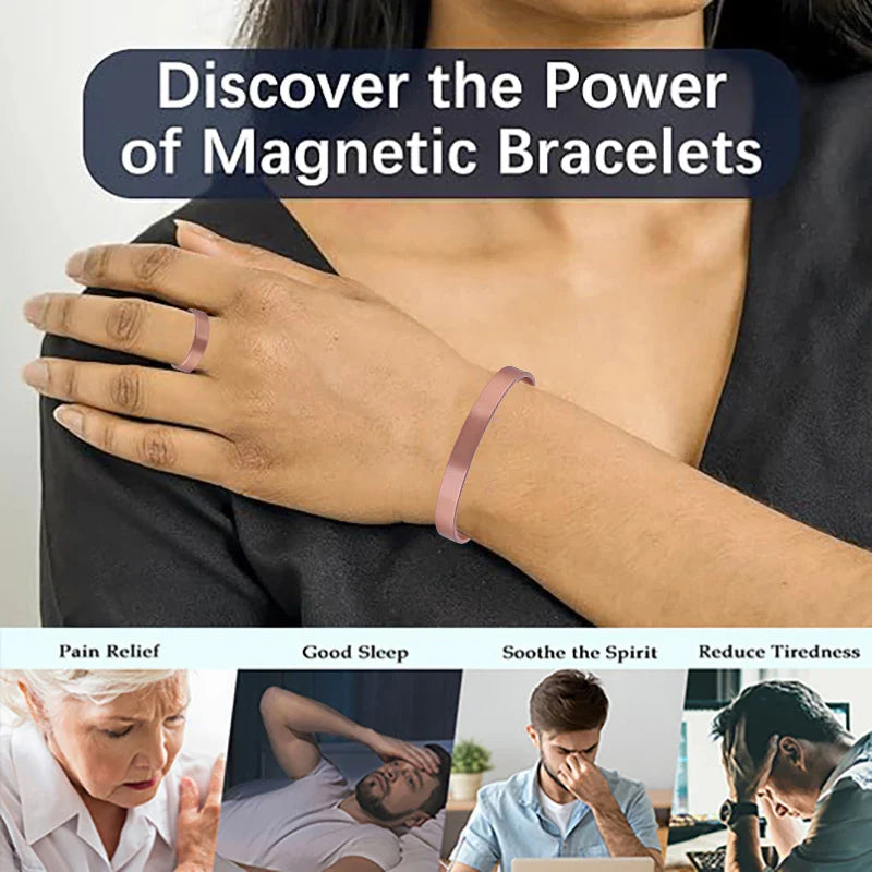 Handmade Solid Copper Bracelet and Ring Set for Arthritis Relief and Health Benefits