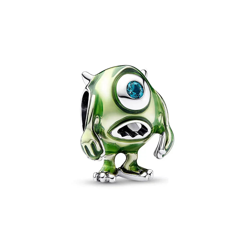 925 Sterling Silver Disney Minnie Mickey Charm Bead for Original Pendant Bracelet DIY Jewelry