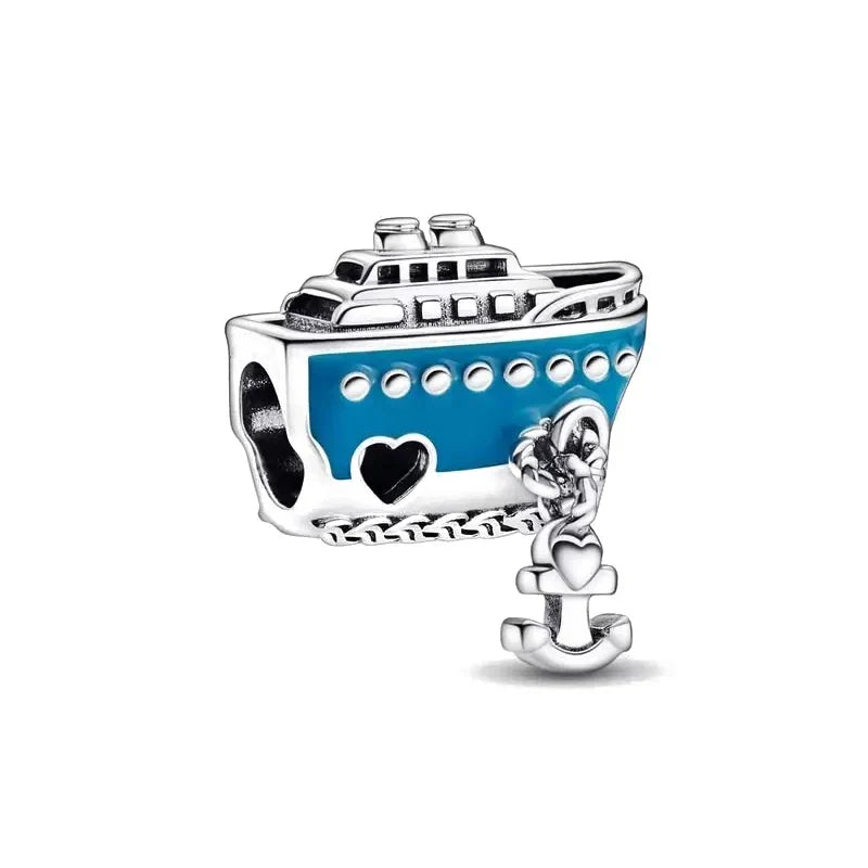 925 Sterling Silver Turtle Charm Pendant for Ocean Bracelet Women's Jewelry Gift