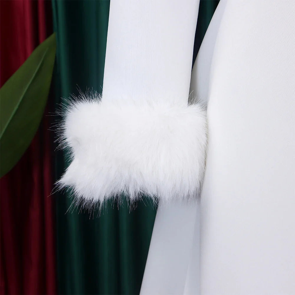 Square Neck Party Dress Women Pleated A Line Mid Calf