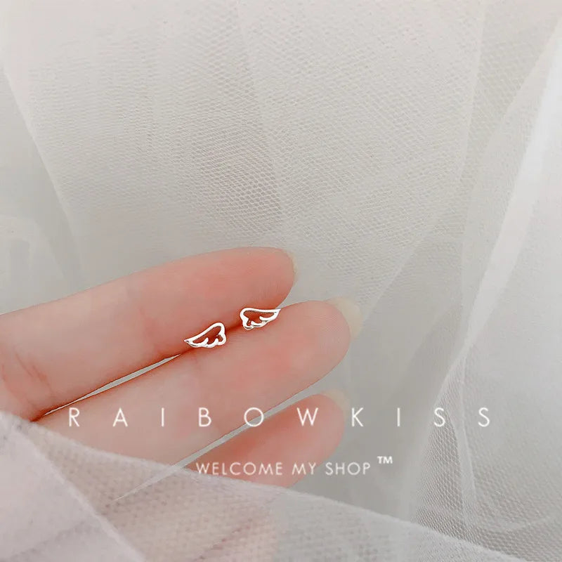 925 Silver Mini Star Heart Butterfly Stud Earrings for Women Hypoallergenic Daily Wear