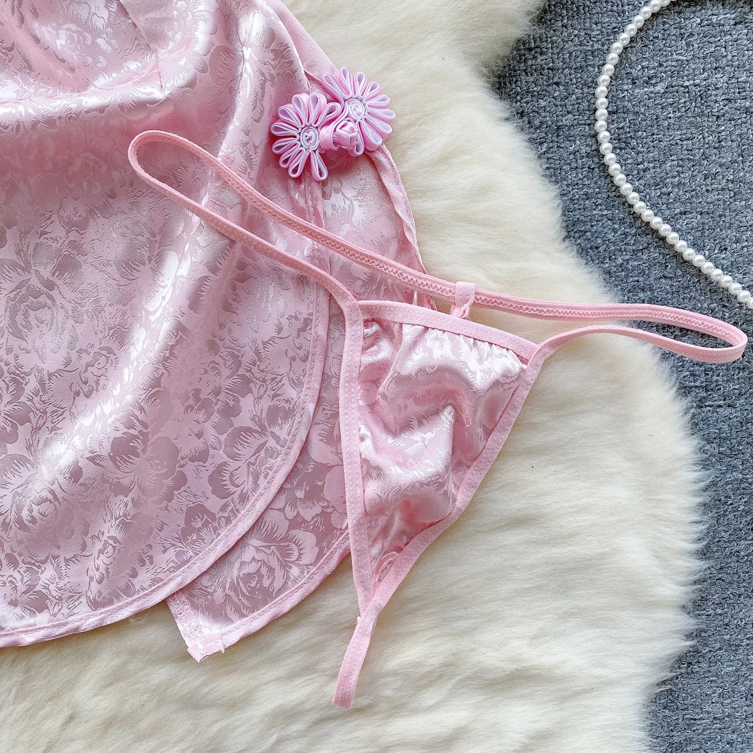 Sexy Anime Cosplay Qipao Bodysuit Nightgown Lingerie