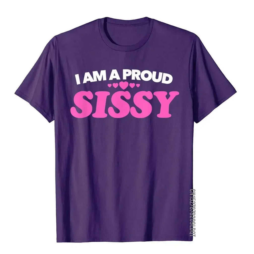 Summer Men's Pride T-Shirt I Am A Proud Sissy Funky Print Customizable Top