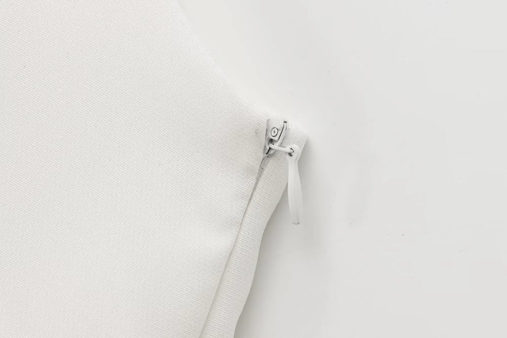 Sleeveless Pleated Mini Dress With Square Collar Chic