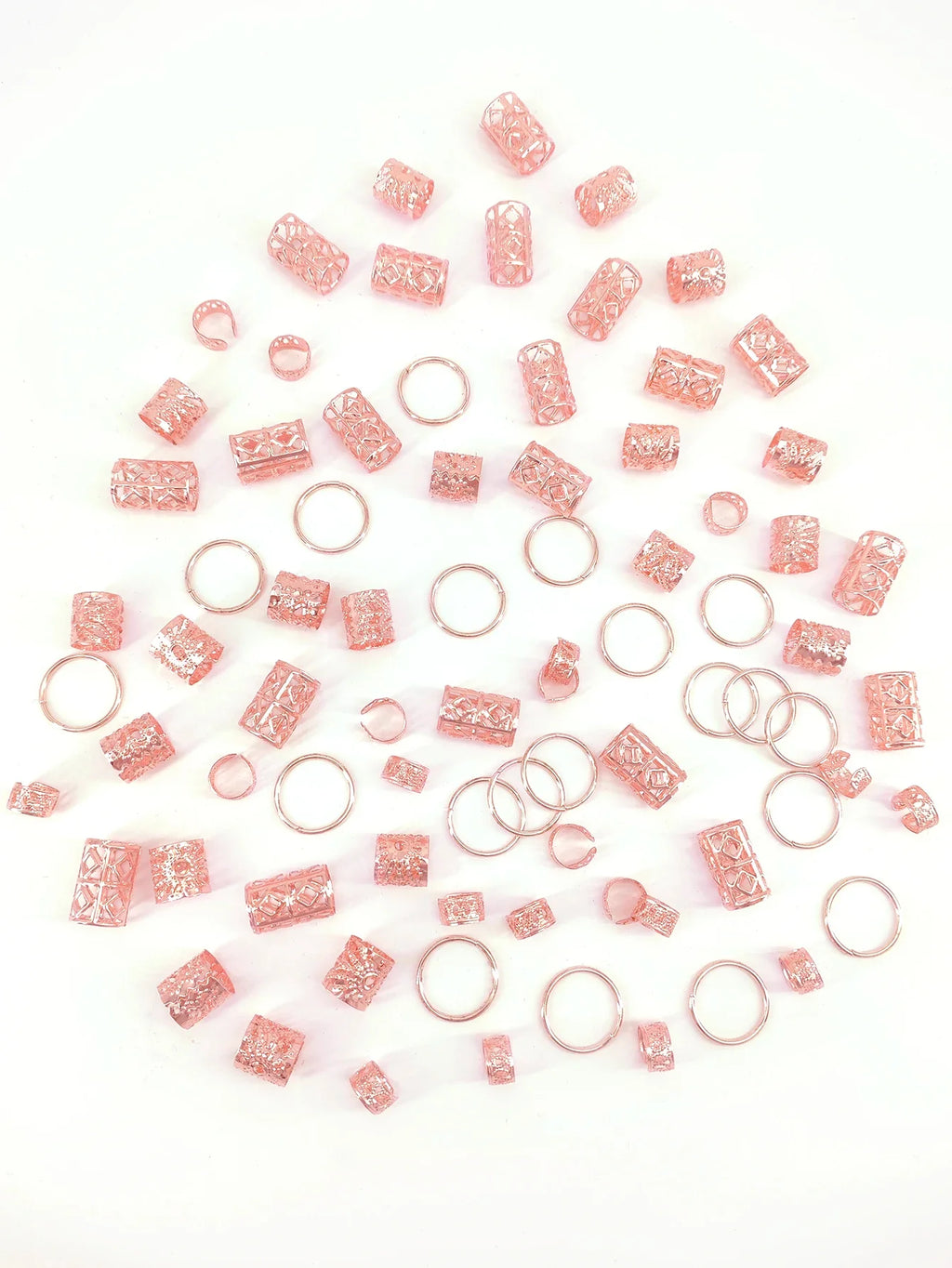 80 Pieces Dreadlock Hair Beads Stylish Alloy Hair Accessories for Braids and Locs