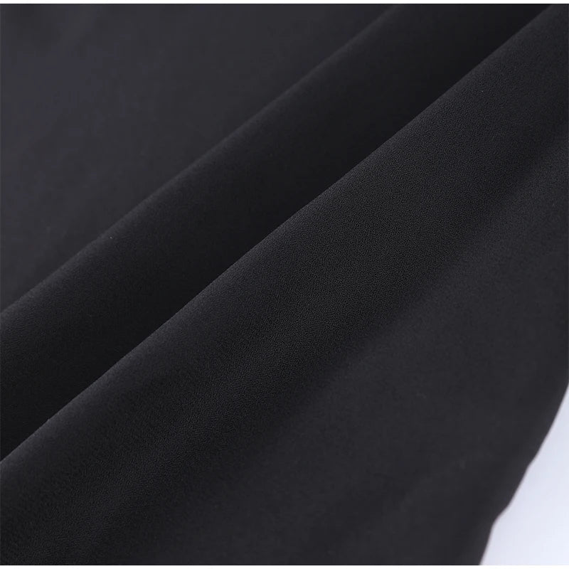 Black Backless Lace Maxi Dress For Women See Through