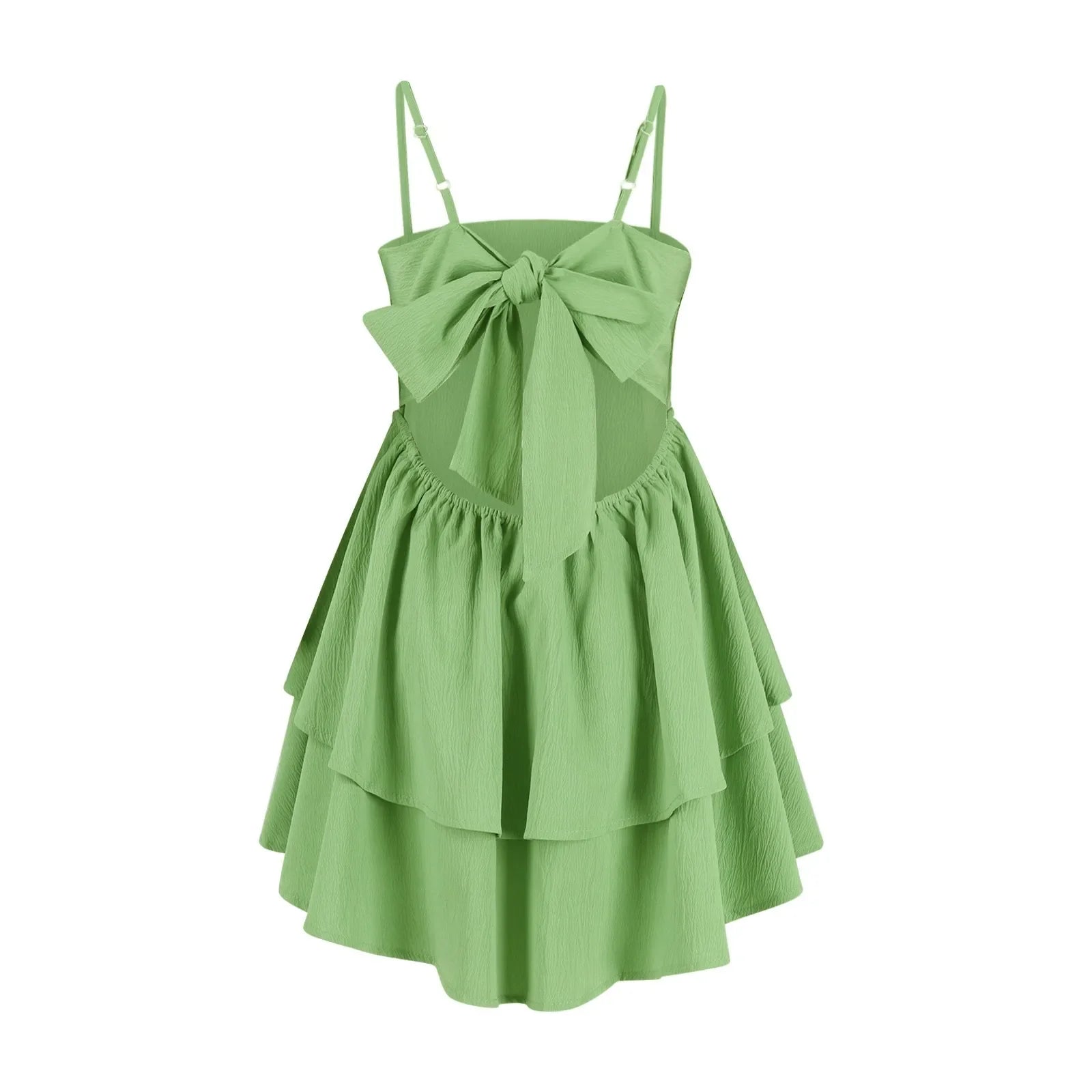 Backless Party Dress With Suspender Cake Skirt For Women
