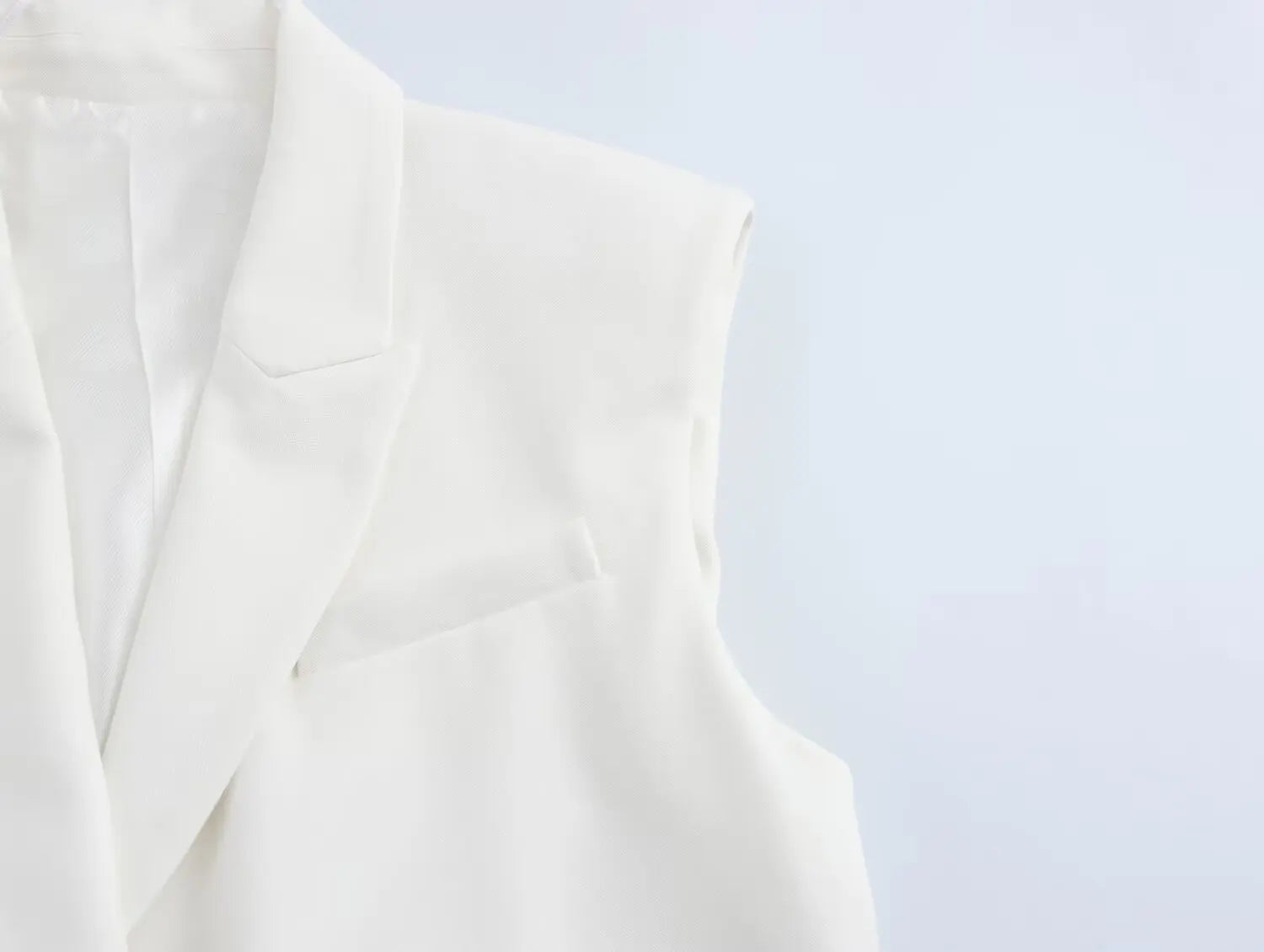 Women Chic Cropped Vest Pants Suit with Lapel and Single Button High-Waist Zip Straight-Leg Trousers Set