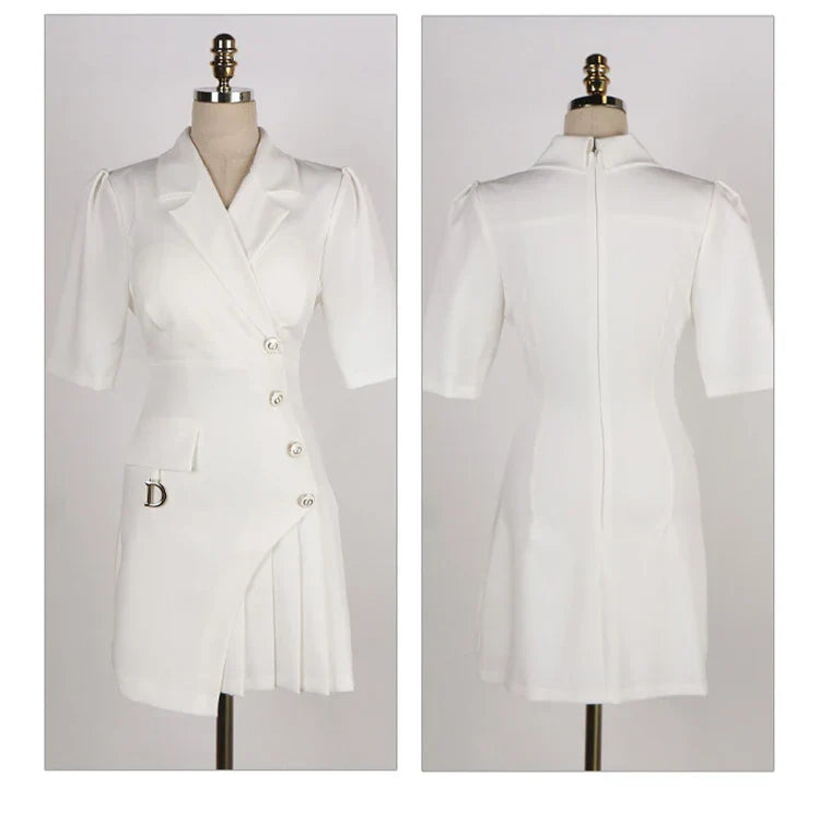 Women's Office Pencil Dress Short Sleeve Sheath Bodycon