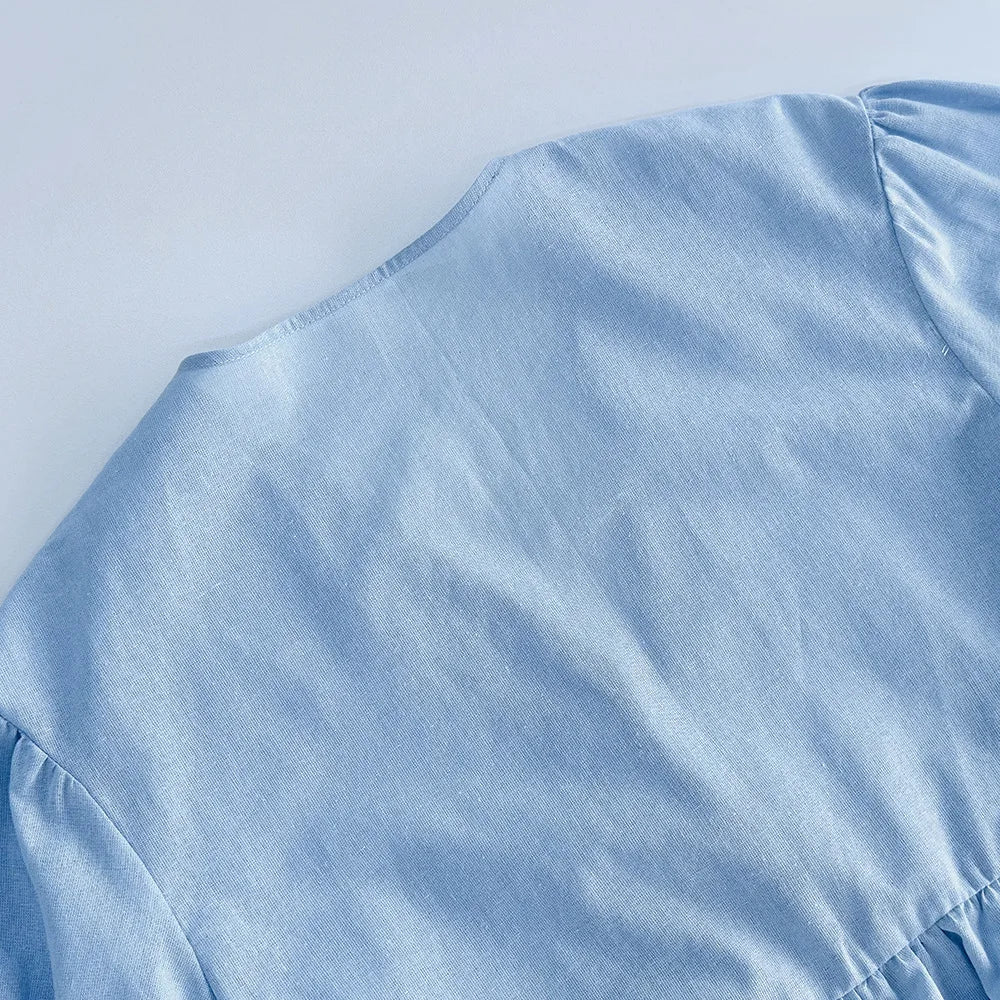 Elegant 2 Piece Set Women Casual V Neck Short Sleeve Button Vest Top and Wide Leg Pants Suit