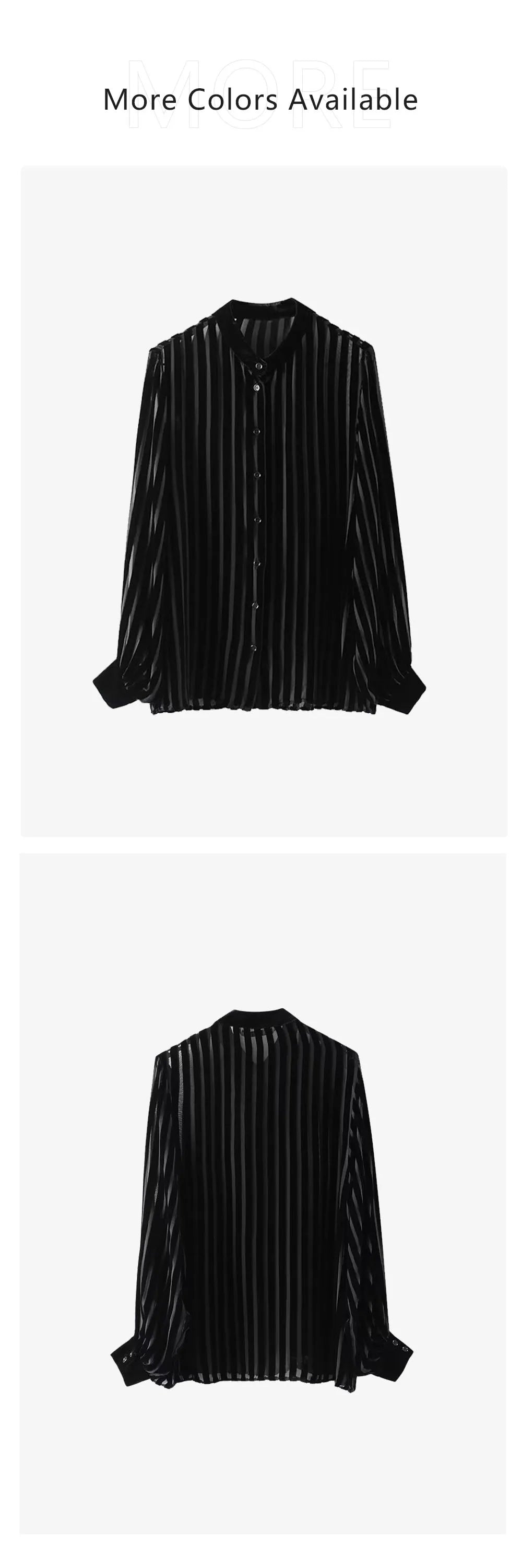 Versatile Blended Velvet Shirt for Women Lightweight Simple Western Style Spring Summer Top