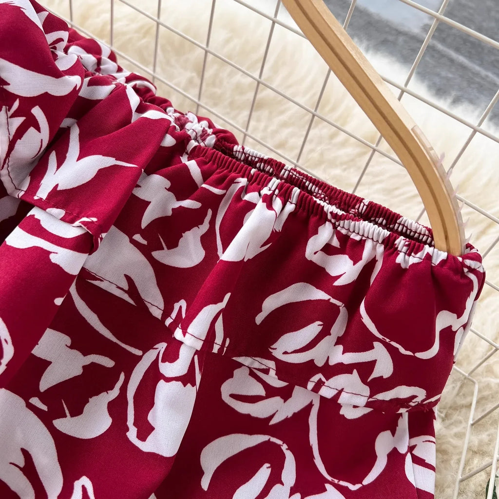 Romantic Floral Off Shoulder Maxi Dress For Women Boho Chic