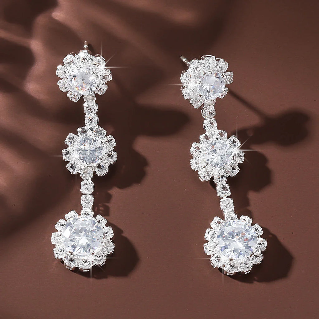 2PC Women's Fashion Pearl Petal Ball Earrings for Outdoor Travel and Party Events