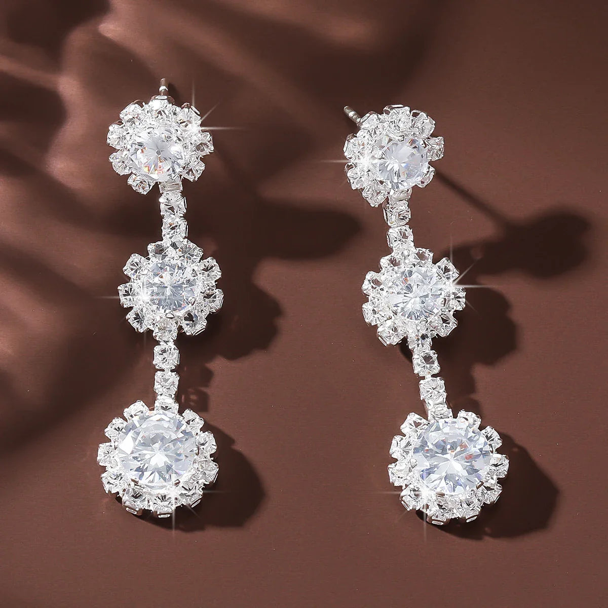 2PC Women's Fashion Pearl Petal Ball Earrings for Outdoor Travel and Party Events