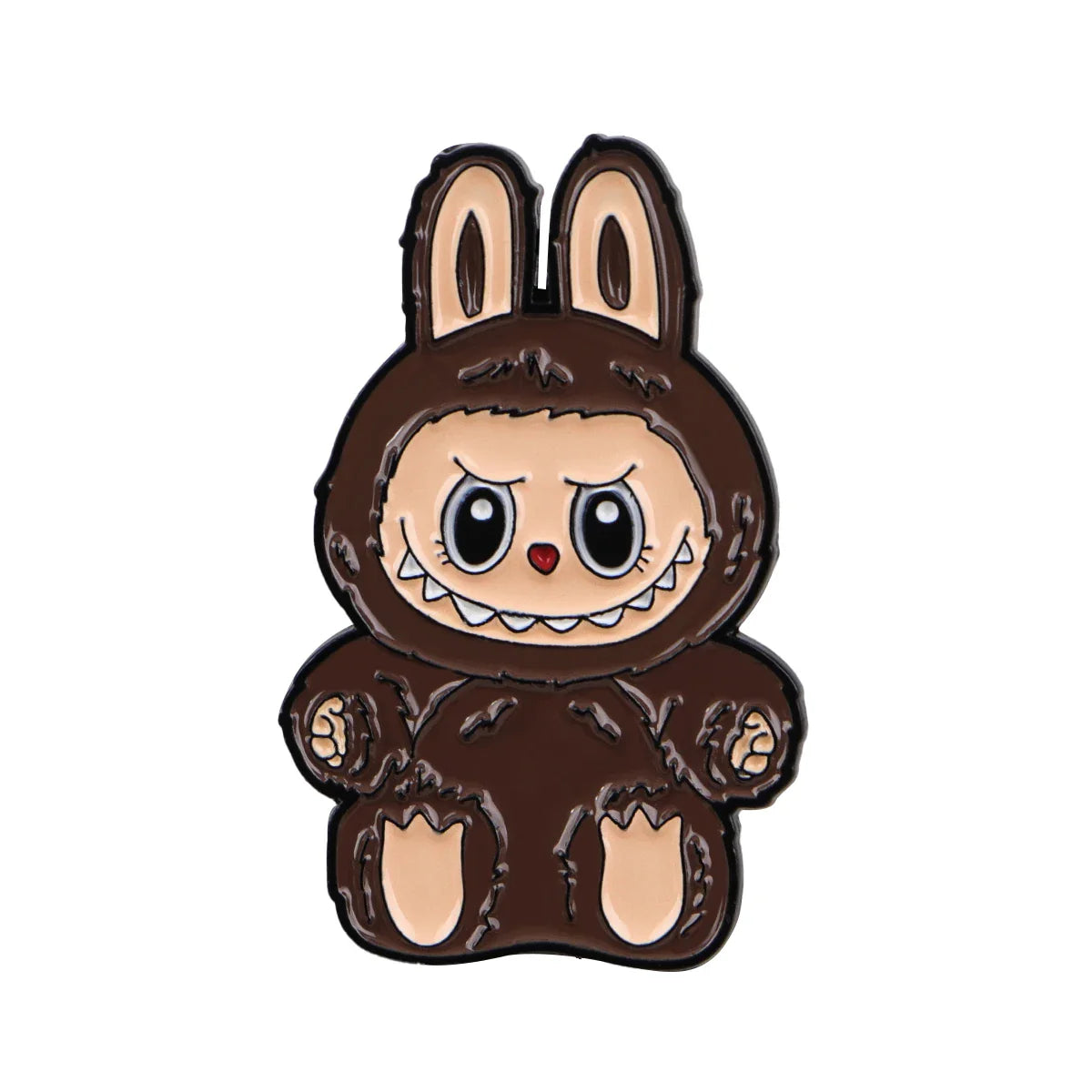 Cute Monster Enamel Pins for Cartoon Anime Lovers - Genie Pin Badge for Backpacks, Lapel Brooch, and Fashion Accessories