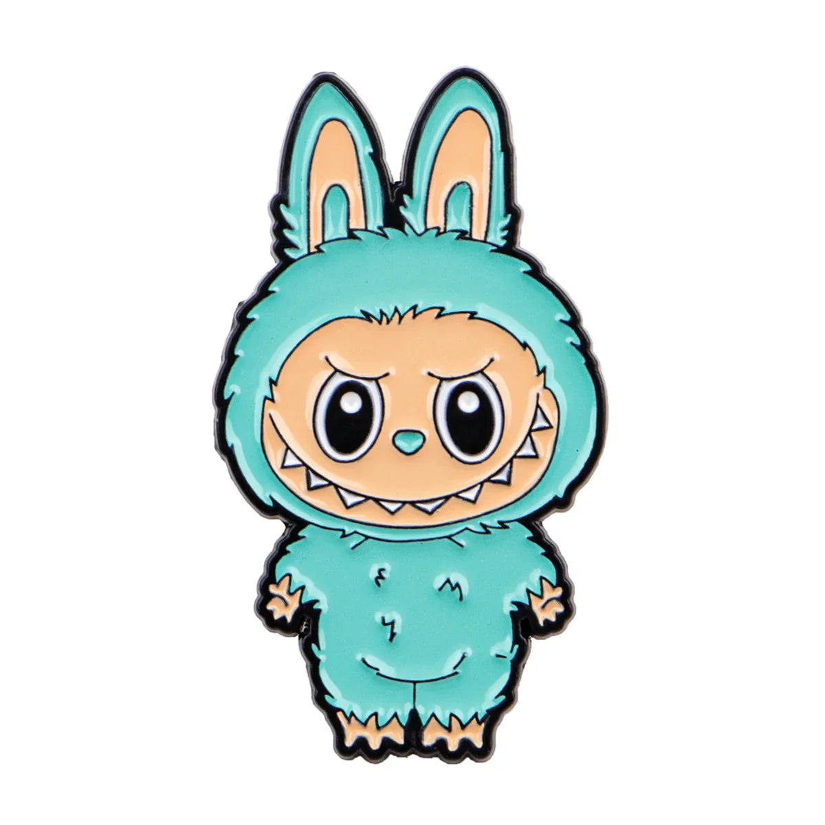 Cute Monster Enamel Pins for Cartoon Anime Lovers - Genie Pin Badge for Backpacks, Lapel Brooch, and Fashion Accessories