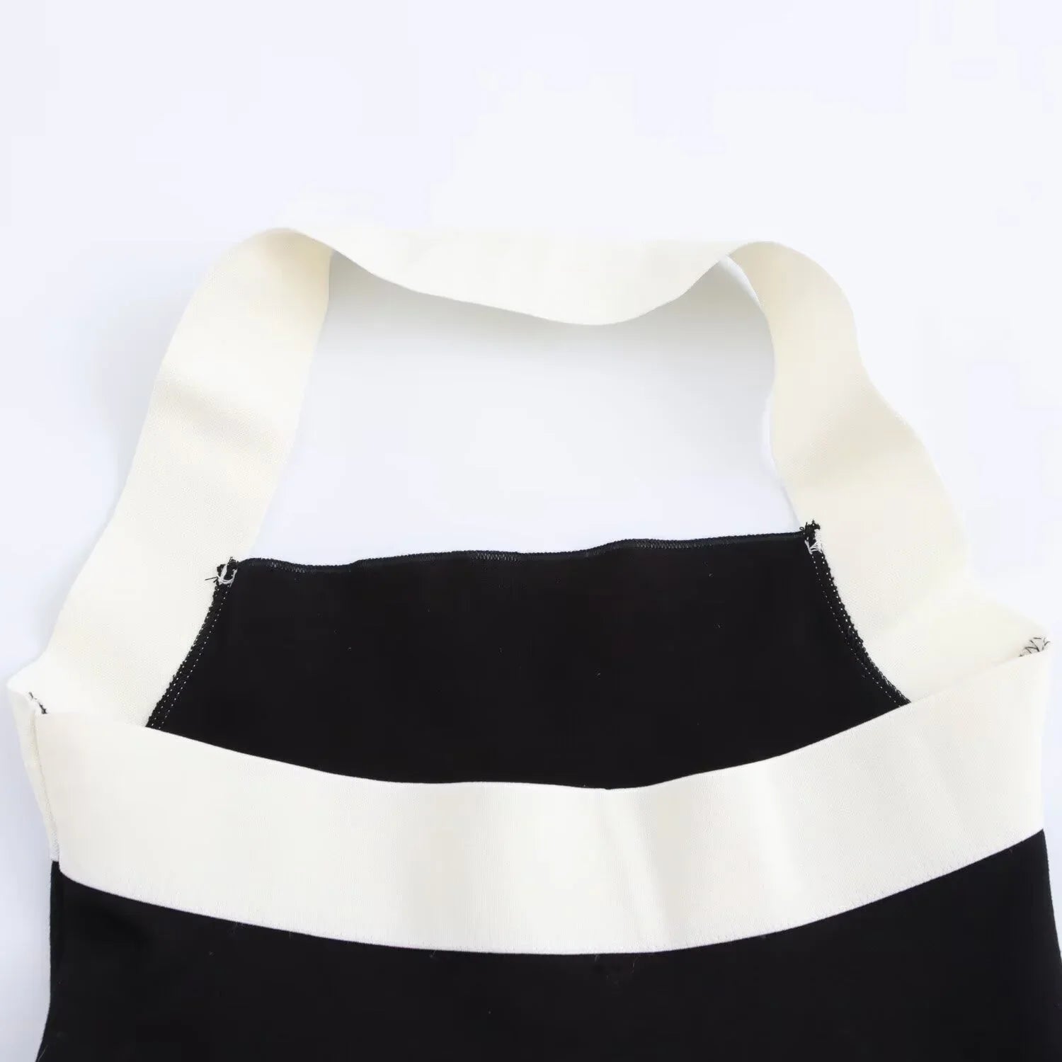 Autumn Knitted Dress With Mock Neck Collar For Women Chic