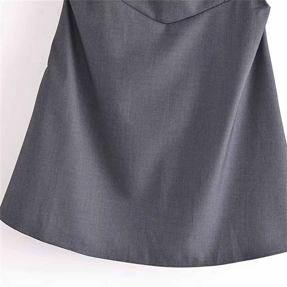 Trendy One Shoulder Short Dress For Women Summer Chic Dress