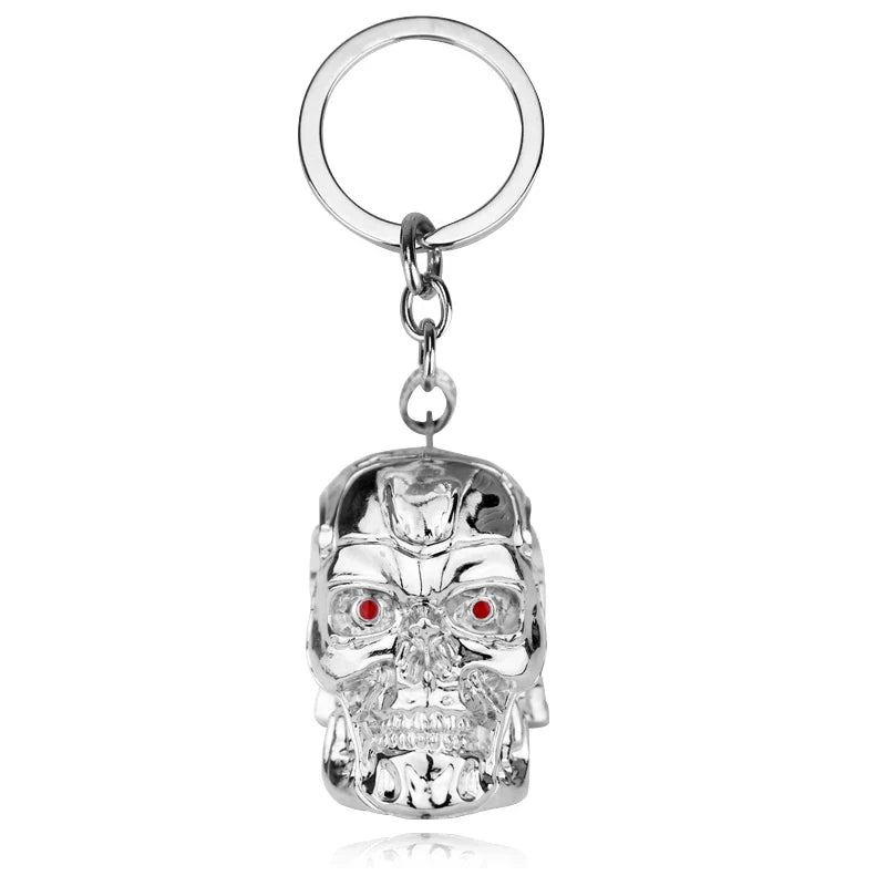 Vintage Skull Head Keychain Unisex Fashion Pendant Keyring Jewelry Car Accessory Gift