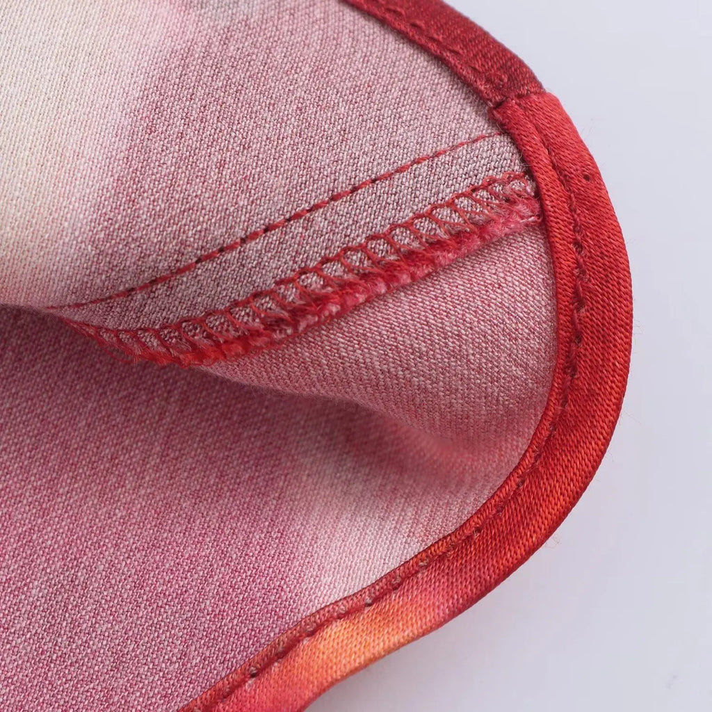 Elegant Printed Silk Satin Dress Autumn Slim Fit For Women